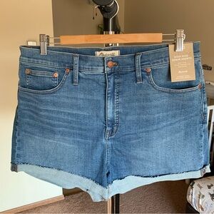 Madewell High Rise Jean Shorts 32 NWT